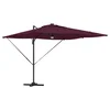 Roma Suncobran Crvena 286 x 284 x 270 cm Aluminij i poliester