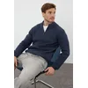 Trendyol Indigo FL Regular Half Turtleneck Plain Knitwear Sweater