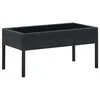 Vrtni stol crni 75 x 40 x 37 cm od poliratana