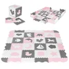 ECO TOYS Edukativna puzzle podloga za igru sa ogradicom, 151x151cm