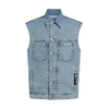 KARL LAGERFELD JEANS Brezrokavnik moder denim