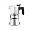 Stainless steel/glass coffee maker, 170 ml, Flavour Crystal - BRA