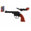 Teddies Revolver/pištola za kapsule 8 strelov plastika 20cm na kartici