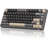 Royal Kludge Gaming mehanička tastatura M75, Hot-Swap, RGB, Siva