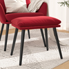 vidaXL Stolček za noge vinsko rdeč 45x29,5x39 cm žamet