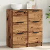 Komoda 2 kom staro drvo 30x30x70 cm konstruirano drvo