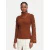Elisabetta Franchi Golf MK-03S-66E2-V420 Rjava Slim Fit