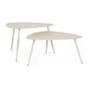 Jeklene vrtne mizice v kompletu 2 ks 73,5x77,5 cm Yvonne – Bizzotto