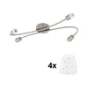 Eglo - LED reflektorsko svetlo MY CHOICE 4xE14/4W/230V hrom/bela