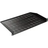 Lande 19 rack polica 1U dubine 300mm, nosivost 15kg, crna ( Ln-raf-rmo-1u30-bl )
