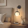 Opviq zidna lampa GEDIK-20445, 1 × E27, crna
