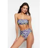 Ženski bikini komplet Trendyol TBESS22BT0018/Blue-Multicolor