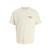 JACK & JONES Majica modra / krvavo rdeča / volneno bela