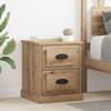 Vidaxl Nočna omarica s predalom 2 pcs artisan hrast 39 x 39 x 47.5 cm