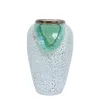 Homestar Keramična vaza TITAN STONE H27cm zelena bela tekstura