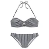 JETTE Bikini črna / bela