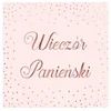 PartyPal Roza prtički za dekliščino, 33x33cm, 10 kosov.