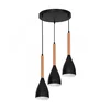 Okrugli luster na sajli MUZA 3xE27/60W/230V