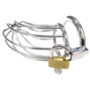 ROUGE Stainless Steel Chasity Cock Cage with Padlock