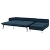 SÖDERHAMN Sofa ležaj 4-sed, s lenjivcem bez stranice/Kelinge tamnoplava
