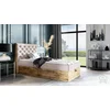 Boxspring postelja Wood-3 mini - 90x200 cm