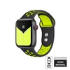shumee Crong Duo Sport - Apple Watch Strap 38/40/41 mm (Black/Lime)