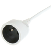 PremiumCord white 2 m extension cord 230V, 1 drawer
