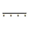 LED Reflektor TUBSSON 4xGU10/6,5W/230V črna/zlata
