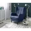 FOTELJA tekstil, pločasti materijal tamnoplava