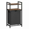 Songmics Košara za perilo 50x33x92 cm rjava