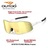 Outdo Unisex naočare za sunce, Belo-zlatne
