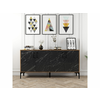 Hanah Home Konzolna komoda Kiev 160 - orah, crni mermer