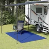vidaXL Preproga za šotor 200x300 cm modra HDPE