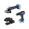 Akumulatorski set alata Bosch GSB 18V-50 + Bosch GWS 180-Li 18V + 1x4.0Ah + 1x2.0Ah (0615990M8S)