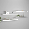 Den Stenske police 4 kosi bele 90x23,5x3,8 cm MDF