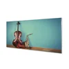 tulup.si Slika na akrilnem steklu Violina trobenta 120x60 cm 4 obešalnika