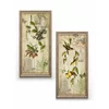 Home Gallery Set od 2 slike Žute i zelene ptice u okviru 20x42cm