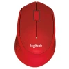 LOGITECH bežični miš M330 Silent Plus (Crveni)  Optički, 1000dpi, 2.4GHz, Dizajniran za desnu ruku