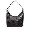 Calvin Klein Ročna torba Emblem Aop Debossed Medium Shbag LV04F3875G Rjava