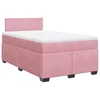 vidaXL vidaXL Box spring postelja z vzmetnico roza 120x200 cm žamet, (21310963)