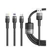 XO Kabel XO NB191 3v1 Lightning + USB-C + microUSB 1,2m 40W, (20441965)