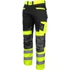 slomart Lahti Pro Hi-vis delovne hlače L4051103, črno-rumene, velikost L