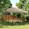 Šator za zabave Sivo-smeđa 279 x 410 x 315 cm Oxford tkanina