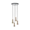 Brilliant - Luster na sajli CADIZ 4xGU10/10W/230V O 35 cm bronzan