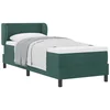 vidaXL vidaXL Box Spring postelja z blazino Temno zelena 80x200 cm Žamet, (22052542)