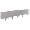 Ograda oko Travnjaka 10 pcs 100 x 25 cm Čelik Srebrna