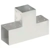 Vidaxl vidaXL T-spoj iz pocinkane kovine 101 x 101 mm