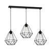 Viseće svetlo BASKET 3xE27/60W/230V crno
