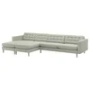 LANDSKRONA Sofa 5-sed, s lenjivcima/Gunnared svetlozelena/drvo