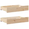 Ladice ispod kreveta s kotačima 2 kom 80x55x17 cm od borovine